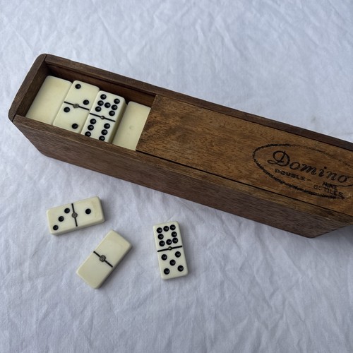 Vintage dominoes piece set - piece,