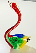 Vintage Murano Style Swan Art