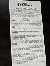 Totopoly Vintage Board Game