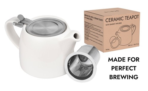 Teapot with infuser - teapot, ceramic