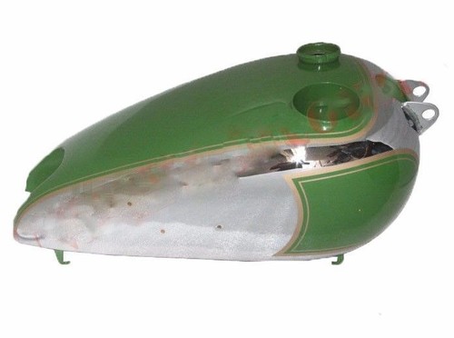 Petrol fuel tank green - fuel, painted