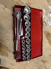 3/4 Drive Socket Set, 21 Piece , 16 Big Sockets, 2 Inch And Down 6 Point