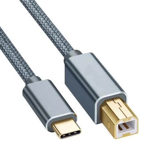 Usb b braided - c,