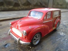 One off Vanguards Morris Minor Traveller in red with custom wheels