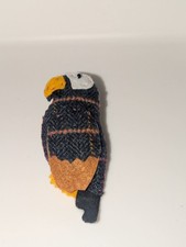 Vintage Fabric Bird Brooch