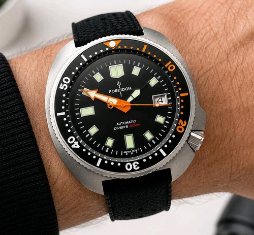 Black nh35 automatic divers - automatic,