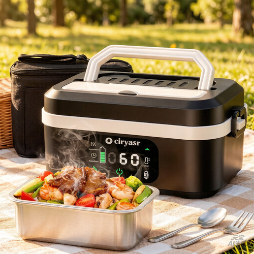 Electric lunch box - box, food