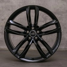 GENUINE AUDI Alloy Wheels A6 RS6 RS 95x21 ET25 5x112 4G0601025CG X4 GLOSS BLACK