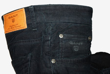 GANT Jason Men's 36/7+34 Cotton Cord Flex Reg-Fit Straight Leg Trousers Jeans.G8