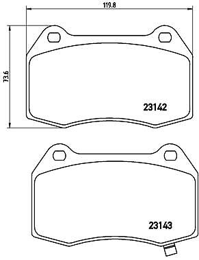 Brake pad set disc - brake,