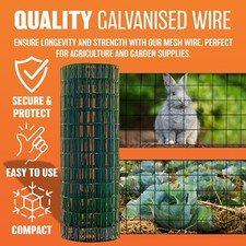 Green coated galvanised wire - galvanised,