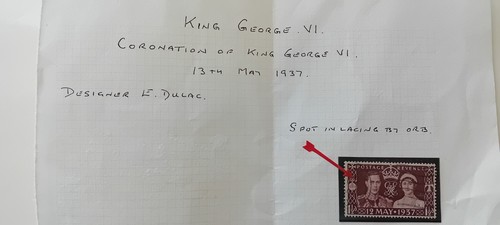 Kgvl 1937 sg461 coronation - sg461,