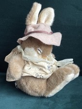 Vintage Gemini Non Non Rabbit Softees Sleeping Bunny Soft Toy Plush 22cm Hat