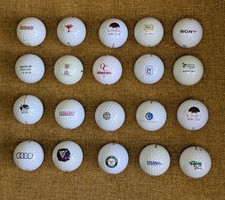 Lot of 64 Golf Balls: 20 Logo
