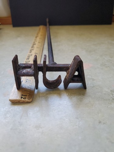 Old vintage branding iron - vintage, 11"