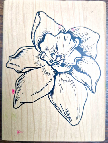 Wooden block lily - wooden,