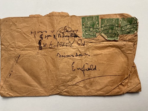 Franked british stamps - british, on