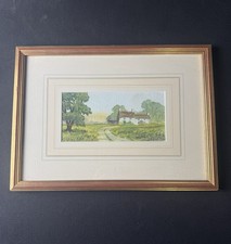 Small Original Signed Watercolour Painting “Rural Bliss” By Digby Page