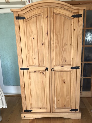 Pine wardrobe - pine,