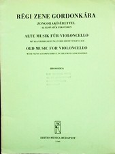 Old Music For Violoncello Arranged Brodszky