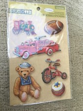 Mixed EMBELLISHMENTS for card making- toppers, stickers, buttons, rub ons etc