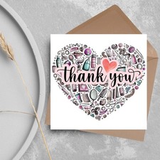 Thank you hairdresser card - hairdresser,