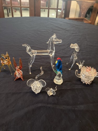 Hand blown vintage glass - hand,