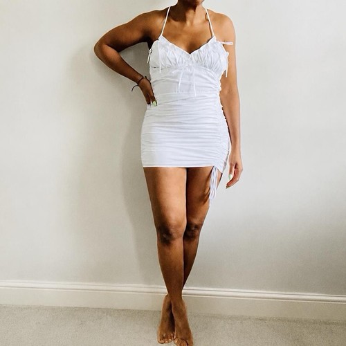 Zara white gabardine - white,