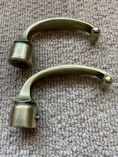 Vintage Brass Lever Door Handles Old French  Reclaimed Architectural Salvage