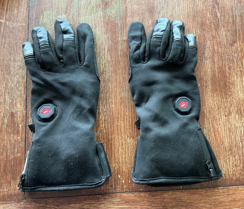 Warm heated gloves black - gloves,