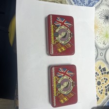 Vintage Long May She Reign Oxo Queens Coronation Tin X 2