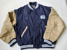 Nike Destroyer Varsity Jacket Size M Men's Carolina Nba  Leather Sleeve
