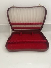 Vintage Retro Cutlery Canteen Empty Box Red Burgundy 