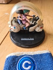 Dragon Ball Figure Bike Fantastic arts Bulma & Son Goku Rare EX + Wrist Band