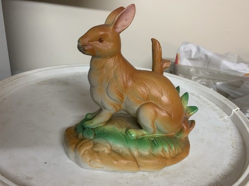 Vintage rabbit statue - statue,