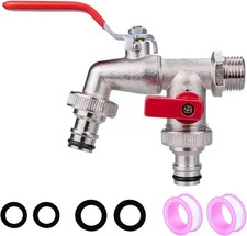 Double Garden Tap, 1/2 Inch