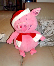 M&S Percy Pig 2021 Limited Edition Christmas Large Plush Soft Toy Large 21"