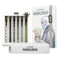 Disney The Mandalorian Stationery Set with Pencil Case, Notebook And Pen Set