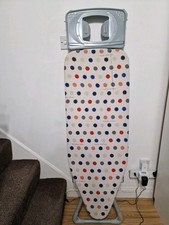 Wide Minky Ironing Board with Surface 122 x 43 cm Adjustable Height Padded cover