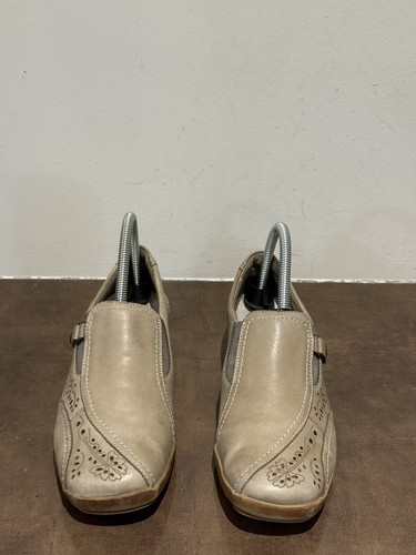Leather slip comfort shoes - slip-on,