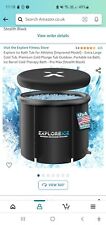 EXPLORE FITNESS Ice Bath Tub for Athletes Cold Plunge Portable Black NEW - W67