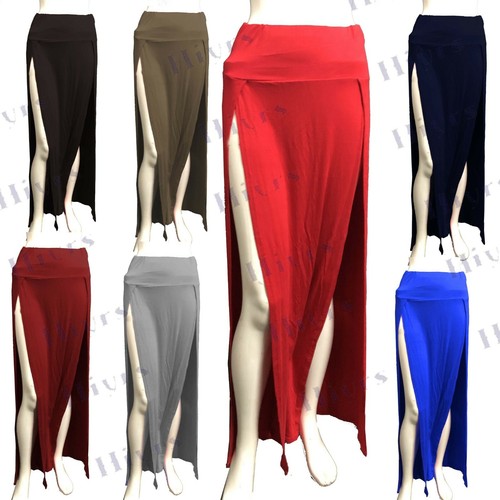 Womens high waist double - double, split