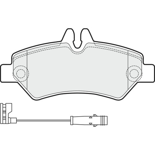 Brake pads set for mercedes - brake,