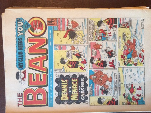 Box rare beano comic 1984 - beano,