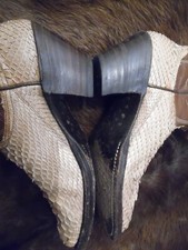 Vintage USA Texas  Nocona Women's Cowgirl Gaucho Vaquero Python Snakeskin boots