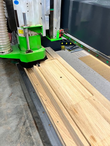 Oak floating staircase - , treads