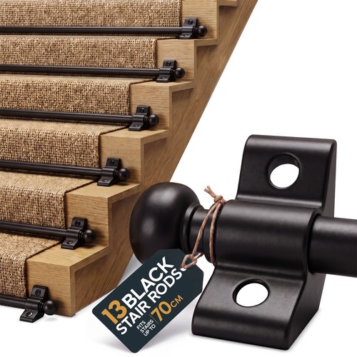 Stair rods pack black - stair,