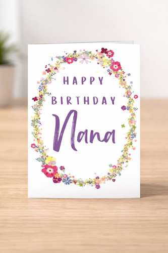 Happy birthday nana - birthday, card