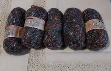 5x 50g Balls Paton's Crofter Yarn Aran Weight 60% Wool 40% Acrylic 