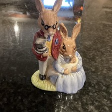 Royal Doulton Bunnykins “Father, Mother & Victoria” DB68 1988 Figurine
